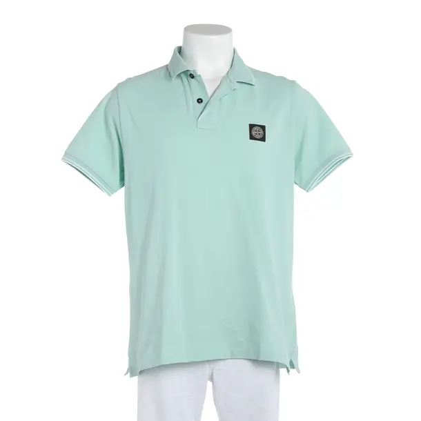 Poloshirt, in Türkis, Baumwolle, Stone Island