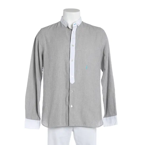 Hemd, in Hellgrau, Baumwolle, Luis Trenker