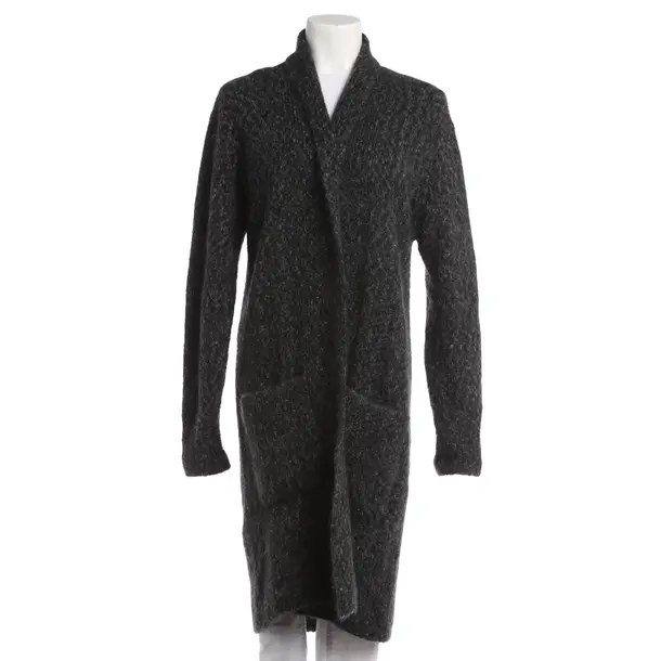 Cardigan, in Dark Gray, Polyimide, Closed