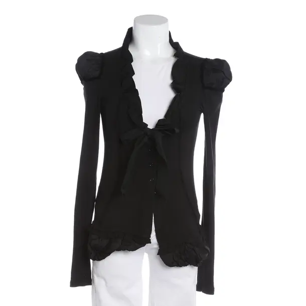 Strickjacke, in Schwarz, Baumwolle, High Use