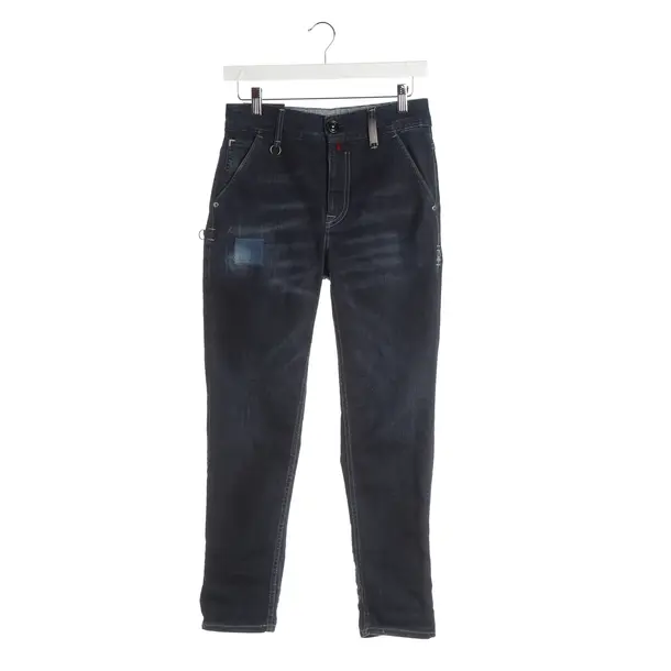 Jeans Skinny, in Navy, Baumwolle, High Use