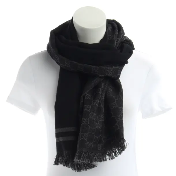 Sciarpa, in Nero, Cotone, Gucci