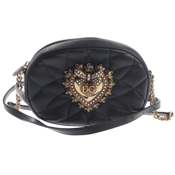 Abendtasche, in Schwarz, Leder, Dolce & Gabbana