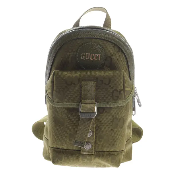 Backpack, in Green, Polyester, Gucci