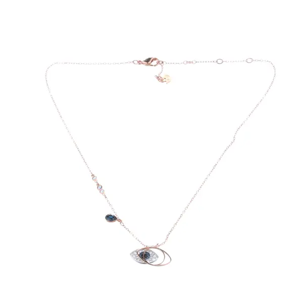 Halskette, in Mehrfarbig, Metall (metallisch, metallisiert), Swarovski