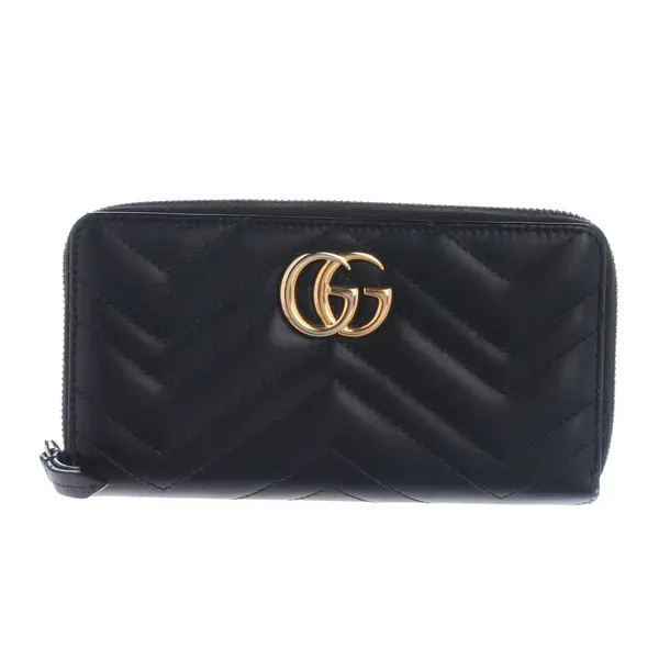 Geldbörse, in Schwarz, Leder, Gucci