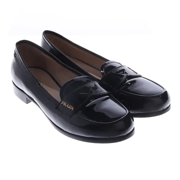 Loafers, in Schwarz, Prada