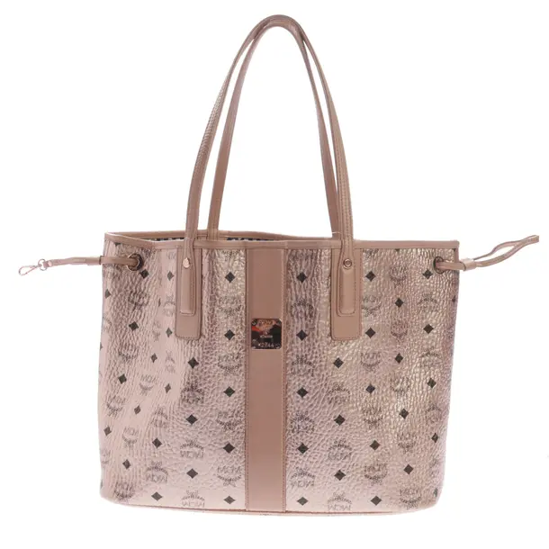 Shopper Bag, in Rose Gold, Canvas, MCM