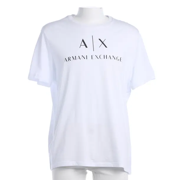 T-Shirt, in Weiß, Baumwolle, Armani Exchange