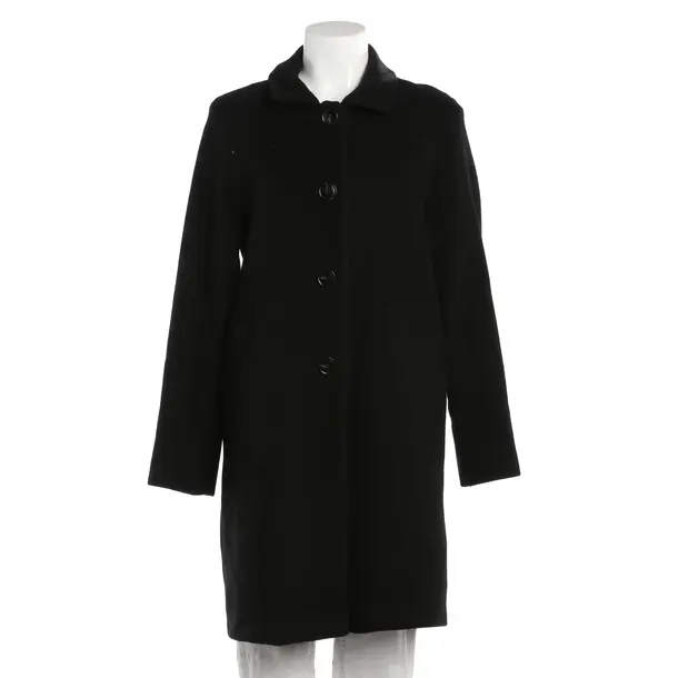 Mid-Season Coat, in Black, Wool, Riani