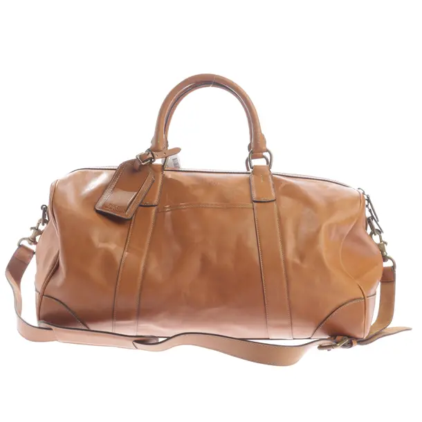 Reisetasche, in Hellbraun, Leder, Polo Ralph Lauren