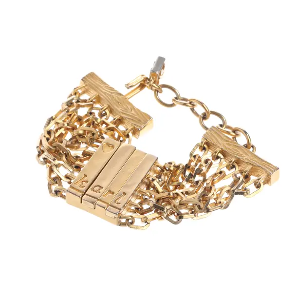 Bracciale, in Oro, Metallo (metallico, metallizzato), Karl Lagerfeld