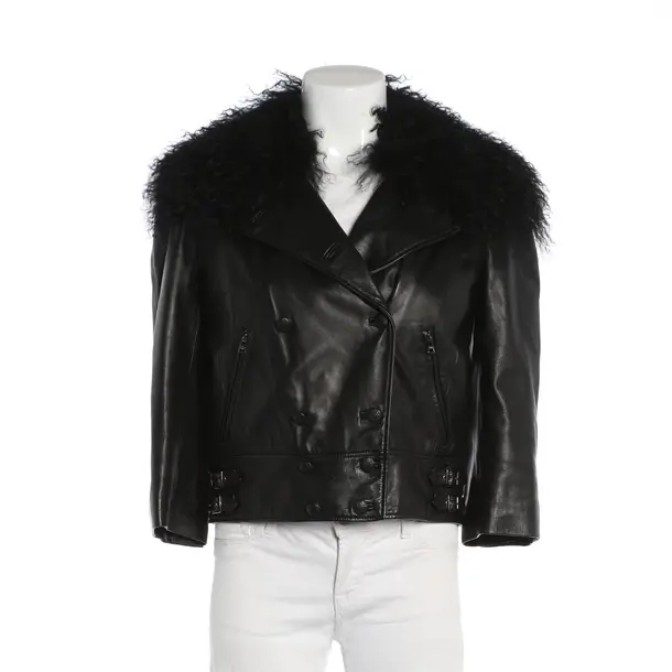 Lederjacke, in Schwarz, Leder, Dolce & Gabbana