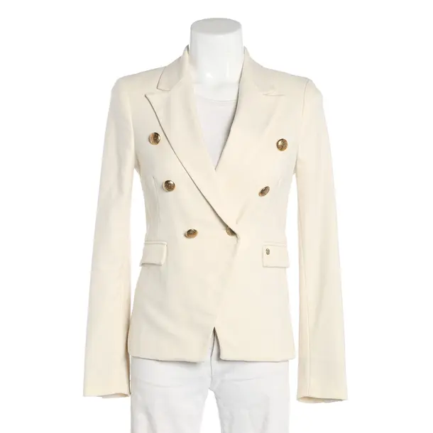 Blazer, in Cream, Polyester, Mos Mosh