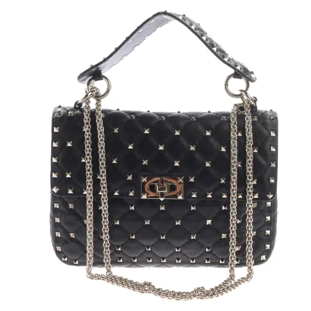 Schultertasche, in Schwarz, Leder, Valentino