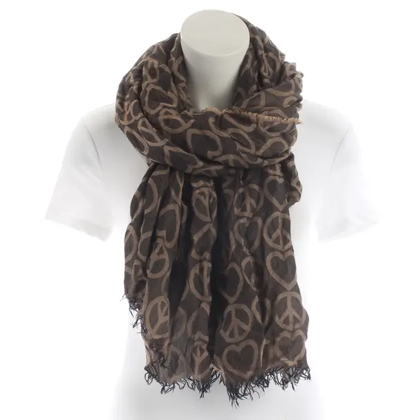 Scarf, in Black, Cotton, Moschino