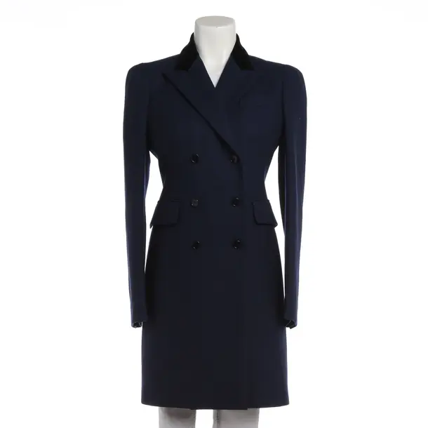 Übergangsmantel, in Blau, Wolle, Alexander McQueen