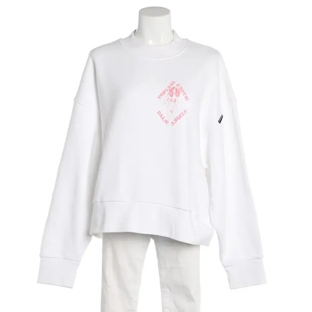 Sweatshirt, in Weiß, Baumwolle, Palm Angels