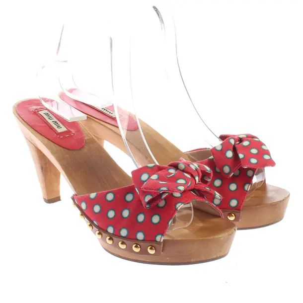 Heeled Sandals, in Multicolored, Miu Miu