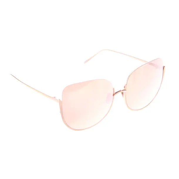 Sonnenbrille, in Gold, Kunststoff / Metall, Linda Farrow