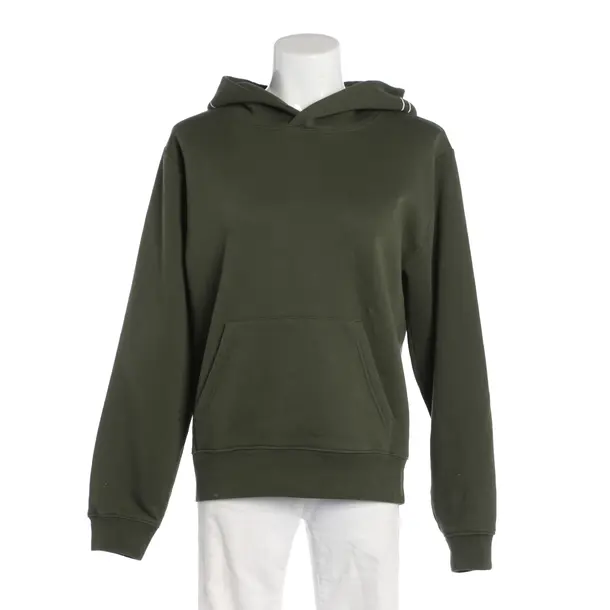 Hoodie, in Dark Green, Cotton, Closed