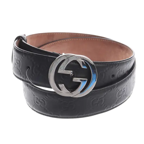 Belt, in Black, Leather, Gucci