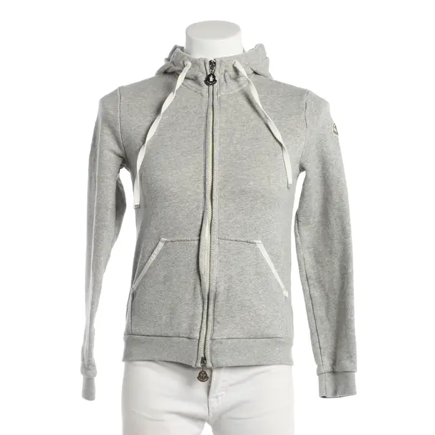 Sweatjacke, in Hellgrau, Baumwolle, Moncler