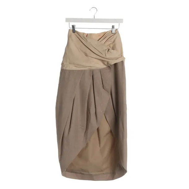 Skirt, in Beige, Wool, Jacquemus