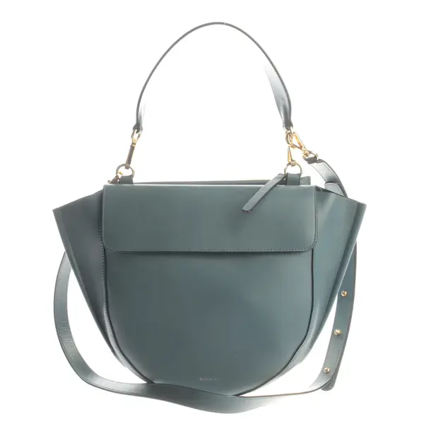 Schultertasche, in Blau, Leder, Wandler