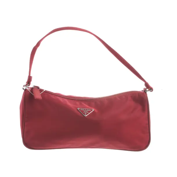 Handbag, in Red, Polyamide, Prada