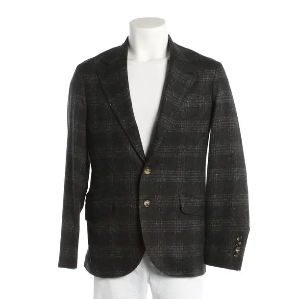 Blazer, in Dark Gray, Silk, Brunello Cucinelli