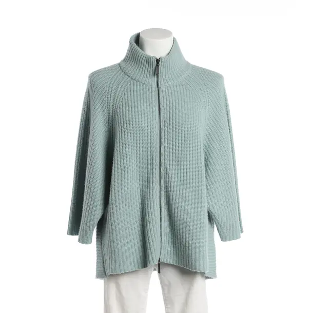 Cardigan, in Light Blue, Wool, Sem Per Lei.