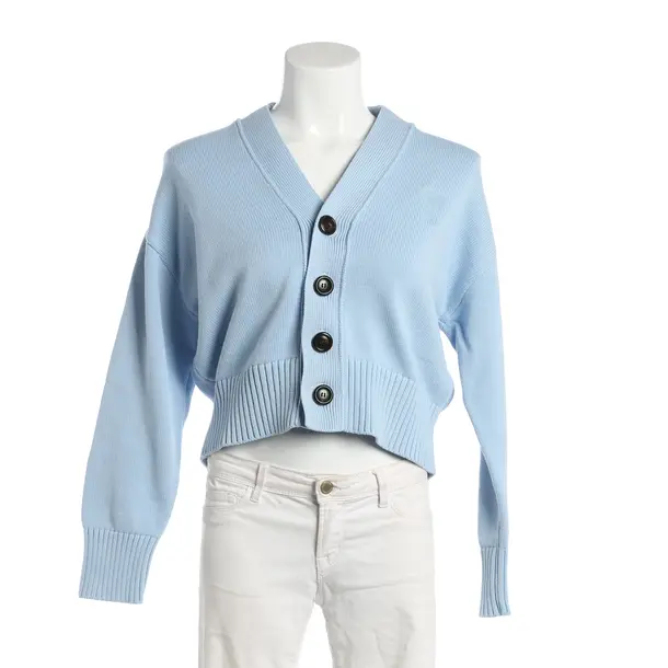 Cardigan, in Light Blue, Cotton, Ami Paris
