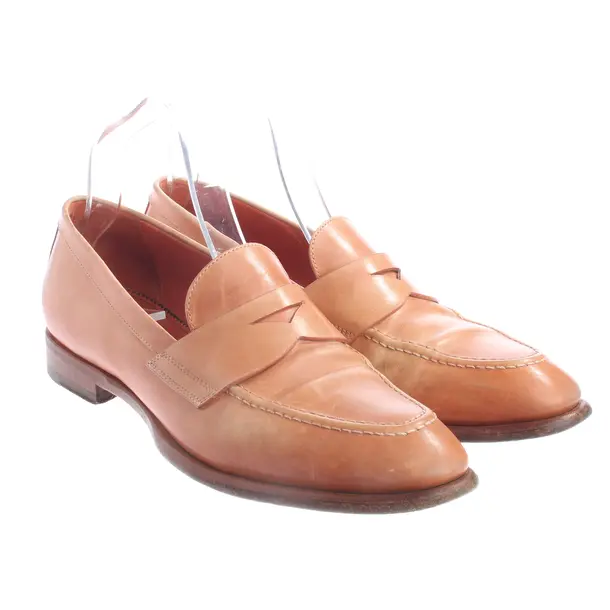 Loafers, in Hellbraun, Santoni