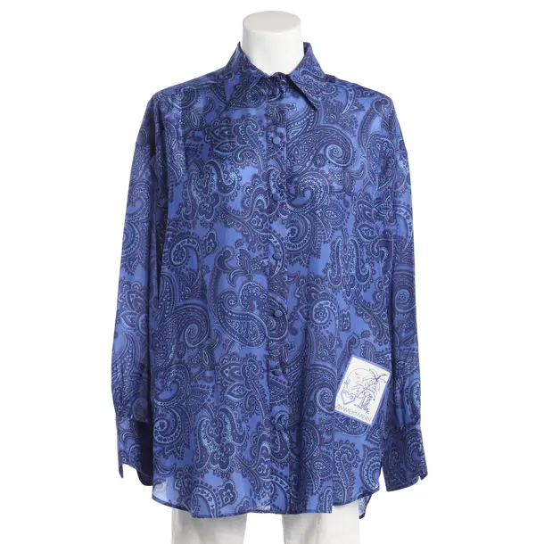 Blouse, in Navy, Silk, Zimmermann