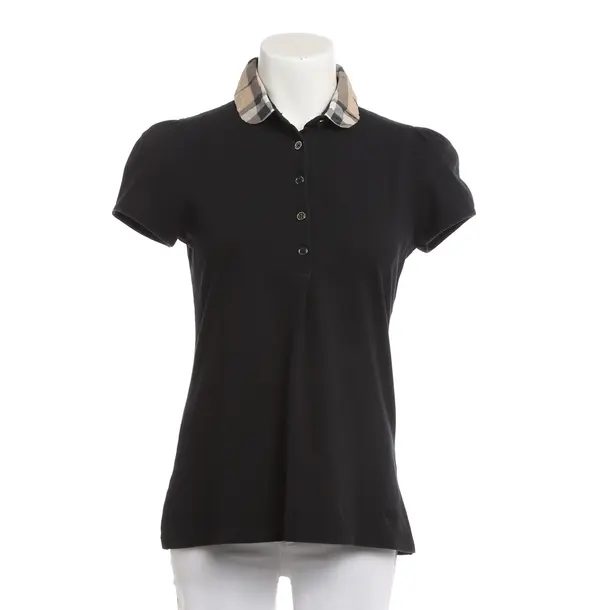 Poloshirt, in Schwarz, Baumwolle, Burberry Brit