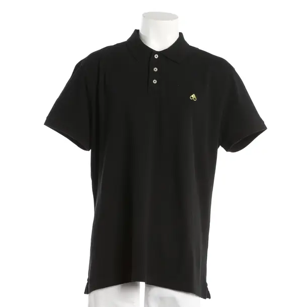 Polo Shirt, in Black, Cotton, Moose Knuckles