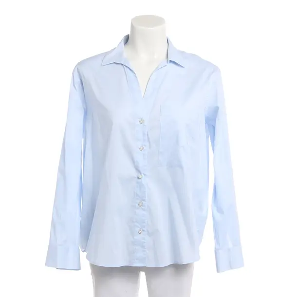 Bluse, in Hellblau, Baumwolle, Soluzione