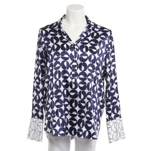 Blouse, in Navy, Silk, Herzensangelegenheit