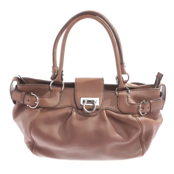 Handbag, in Light Brown, Leather, Salvatore Ferragamo