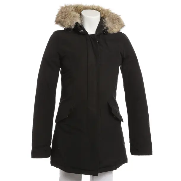 Winter Jacket, in Black, Cotton, Woolrich
