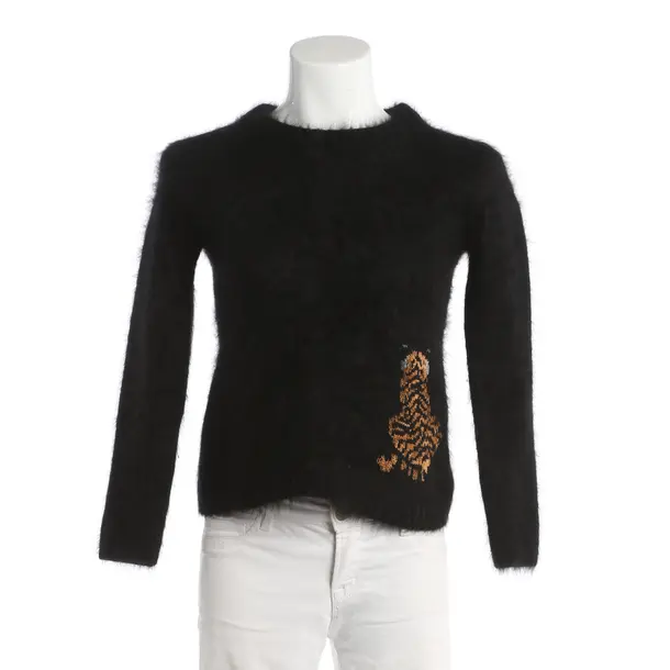 Pullover, in Schwarz, Kaschmir, Mulberry