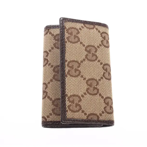 Key Holder, in Dark Brown, Cotton, Gucci
