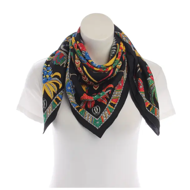 Shawl, in Multicolored, Silk, Cartier
