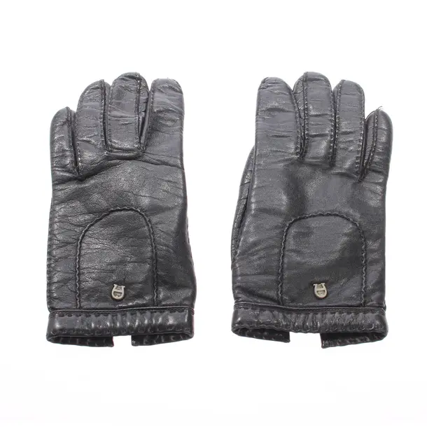 Leather Gloves, in Black, Leather, Aigner