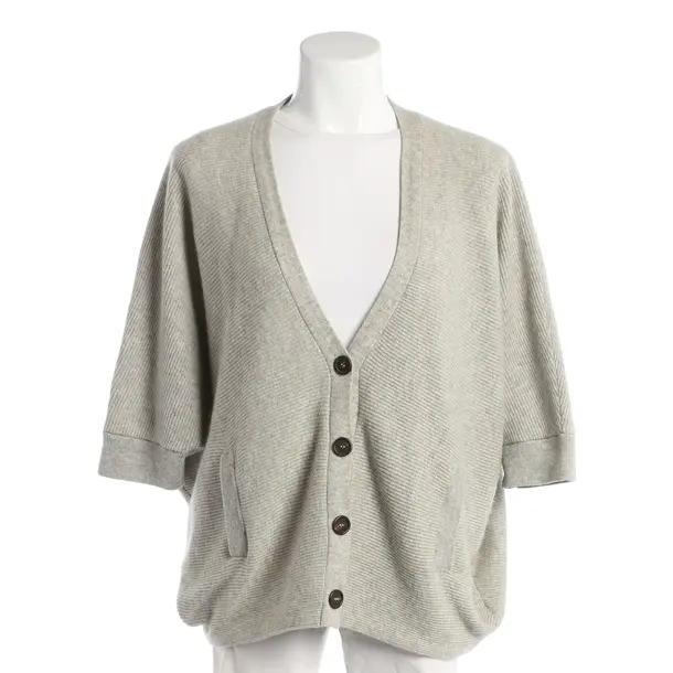 Strickjacke, in Grau, Kaschmir, Brunello Cucinelli