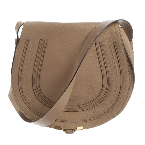 Schultertasche, in Braun, Leder, Chloé