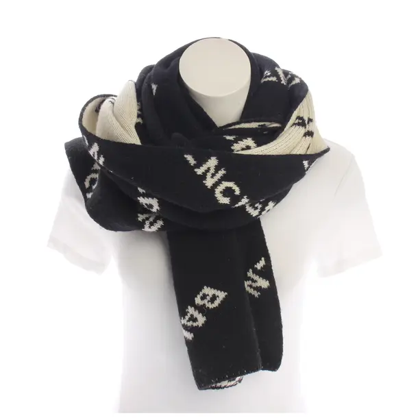 Scarf, in Black, Wool, Balenciaga