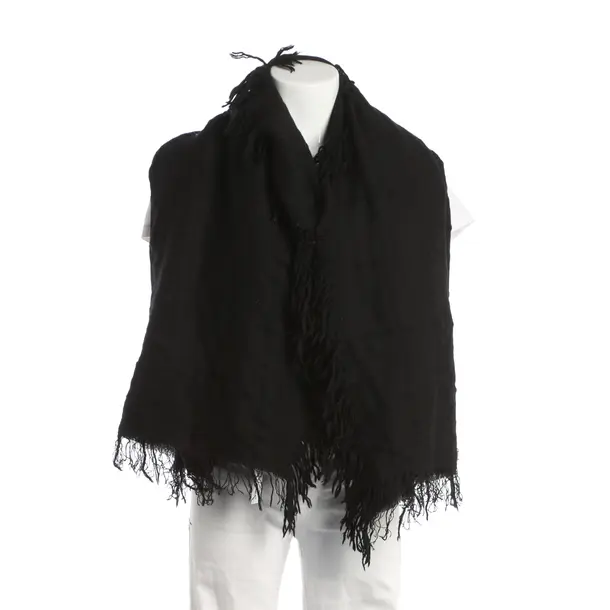 Scarf, in Black, Cotton, Drykorn