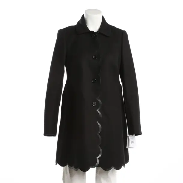 Mid-Season Jacket, in Black, Wool, Red Valentino